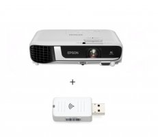 Videoproiector EPSON EB-W51, WXGA 1280 x 800, 4000 lumeni, 16000:1 cu Adaptor wireless Epson ELPAP11