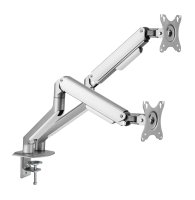 Suport monitor Spring Double Arm Blackmount LDT63-C024, 17"-32", max.9kg/brat, argintiu