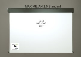 Ecran proiectie motorizat Profesional Screenline MAXIMILIAN 2.0 STANDARD, Home Vision,800x500(371"),16:10,comut. perete