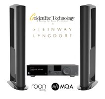 Sistem cu boxe Goldenear Triton One.R si amplificator 2x200W Lyngdorf TDAI-3400, Roon ready, MQA, Tidal Connect