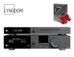 Pachet cu amplificator Lyngdorf TDAI-3400 2x200W si CD Player CD-2 + cablu AQ Coax Carbon GRATIS