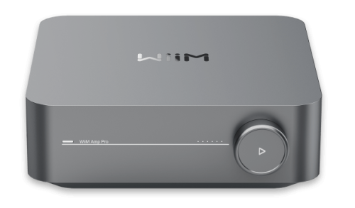 Amplificator stereo WiiM AMP Pro, Wi-Fi 6, Bluetooth 5.3, Spotify, Tidal, Google Cast, HDMI & Voice Control, Dark Grey