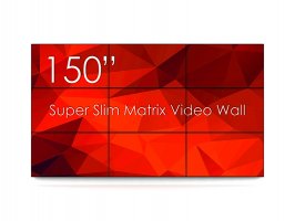 Solutie VideoWALL Vogel's 3x3 cu fixare pe perete si 9 Display-uri SWEDX MX-50K8