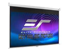 Ecran proiectie manual, perete/tavan, 243.8 x 182.9 cm, EliteScreens SRM-PRO M120VSR-PRO, Format 4:3, SLOW RETRACTION