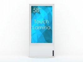 Stand Kiosk/Totem SWEDX Lamina 58" 4K cu Touch, SWLT-58K8-A1, Alb