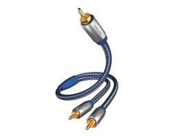 Cablu audio 2x RCA Y-Subwoofer 3.0m Inakustik Premium, cod 0040803