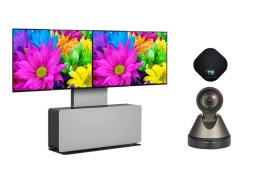 Sistem videoconferinta All-in-one pe stand reglabil si Display Profesional LG LED 55" 55UL3J