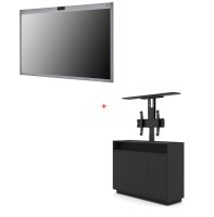 Pachet interactiv cu Tabla TouchScreen All in One 55" LG-55CT5WJ si Dulap cu Lift Multibrackets MB-4707