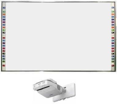 Pachet tabla interactiva Evoboard Wide 96 inchi, Ultra Short Trow Epson 685W