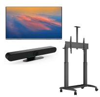 Pachet videoconferinta cu stand Multibrackets MB-3120, Display interactiv 65" si Camera EVO-4K-ConferenceBar+