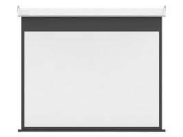 Ecran proiectie electric, perete/tavan, 193.9 x 121.2 cm, Multibrackets 5583, carcasa alba, Format 16:10