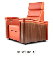 Fotoliu premium motorizat pentru Home Cinema STOCKHOLM, culori si accesorii customizabile