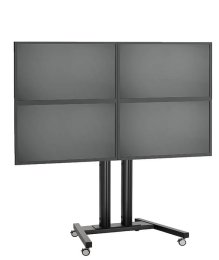 Stand VideoWALL Vogel's cu baza mobila 2x2, maxim 30 de kgr per display, maxim 50 inchi per display