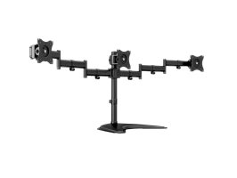 Stand pentru 3 monitoare de masa Multibrackets MB-3392, 15"- 27", max. 8 kg / monitor, Negru