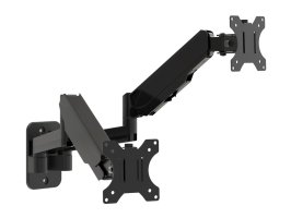 Suport 2 monitoare de perete Multibrackets MB-0037, 17"-32", max.8 kg, Negru