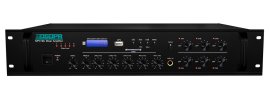 Amplificator 120W cu mixer DSPPA MP310U, 6 zone, USB/SD/Tuner/Bluetooth, 4Mic si 3AUX, 100V & 4-16 Ohmi