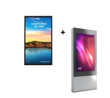 Pachet Totem de exterior XR ,XRH49N-SAB si Outdoor Display LG 49XE4F-M.AEU FULL HD, 49", 4000nits