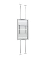 Carcasa de Interior pentru LCD, tavan-la-podea Multibrackets MB-5742, diagonale 75", max.50 kg, alb