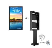 Pachet Totem Outdoor Pro Single Multibrackets MB-6978 si Outdoor Display LG 55XE4F-M, 55",FullHD, 4000 nits