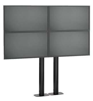 Stand VideoWALL Vogel's cu baza fixa montat pe podea 2x2, maxim 30 de kgr per display, maxim 50 inchi per display
