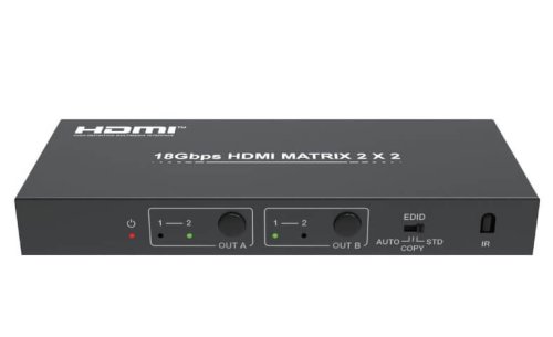 Matrix Evoconnect MXB22AC HDMI2.0 2x2 Audio Extract/CEC/EDID function, HDR, 4k@60hz YUV 4:4:4 HDCP2.2