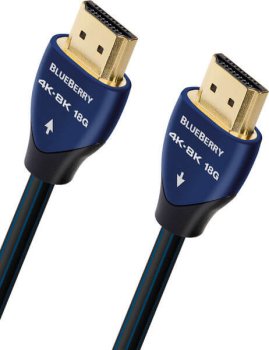 Cablu HDMI 4K AudioQuest BlueBerry, HDMI 2.1/HDCP 2.2, eARC, 2m
