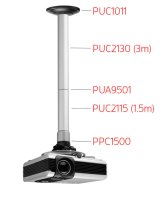 Suport modular videoproiector de tavan Vogels X45 Professional, max 20kg