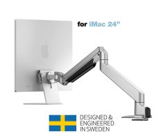 Suport Monitor Gas Lift Arm iMac® 24" Multibrackets MB-3144, pentru iMac 24", Argintiu