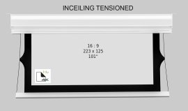 Ecran de proiectie motorizat,in tavan, Screenline INCEILING TENS Home Vision, 223x125 (101"),16:9,alb,comutator perete