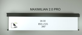 Ecran de proiectie motorizat Profesional Screenline MAXIMILIAN 2.0 PRO, Home Vision, 850 x 531(395"), comutator perete