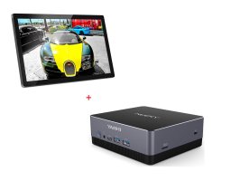 Pachet touch cu Display LED 24" Touch ELC THD2401 si Mini PC Yashi Nucky2 NY280