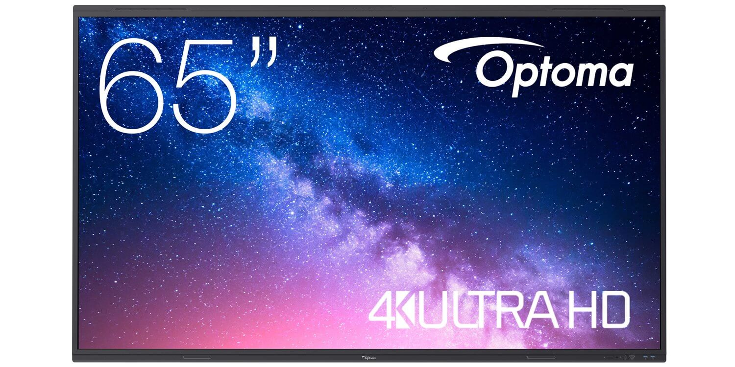 Display-tabla interactiva Optoma 65" 5653RK, UHD 4K, 400 cd/m², Android 13, 8GB RAM, 64GB ROM, difuzoare 2x18W