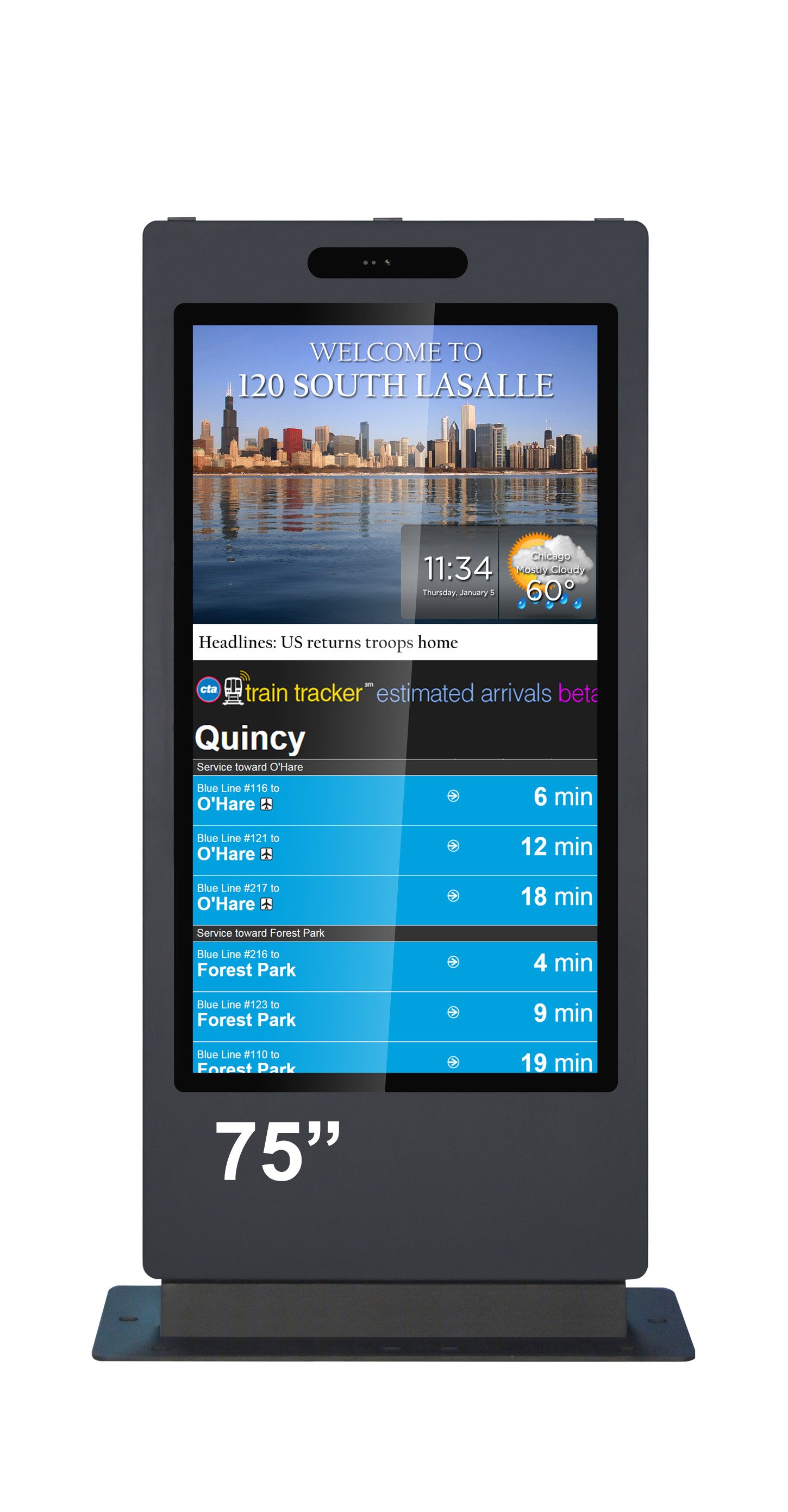 Totem de exterior/OUTDOOR EVOBOARD 750ODLAZ ,display 75", 4K, 4000nits, Android 11 RK3399, 4+32GB