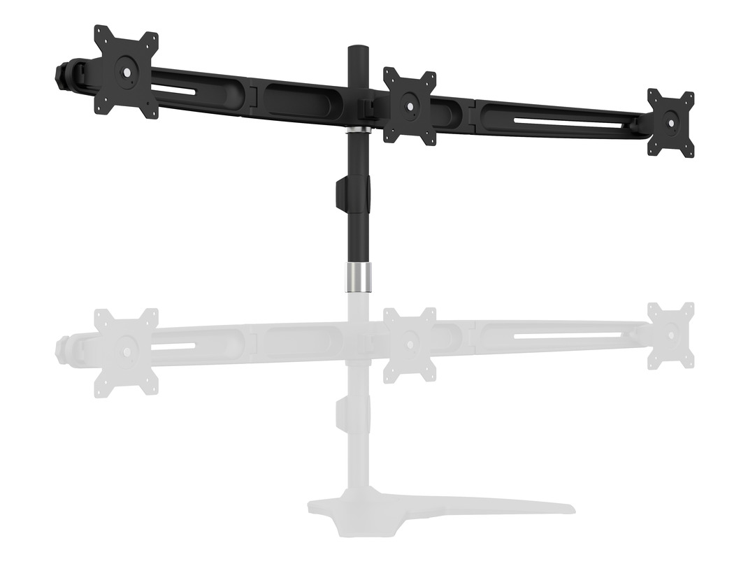Kit prelungire suport monitor 3/6 brate Multibrackets MB-5002, negru, 8 kg/brat, incl.vert. +/-20º, rotire: +/-90º