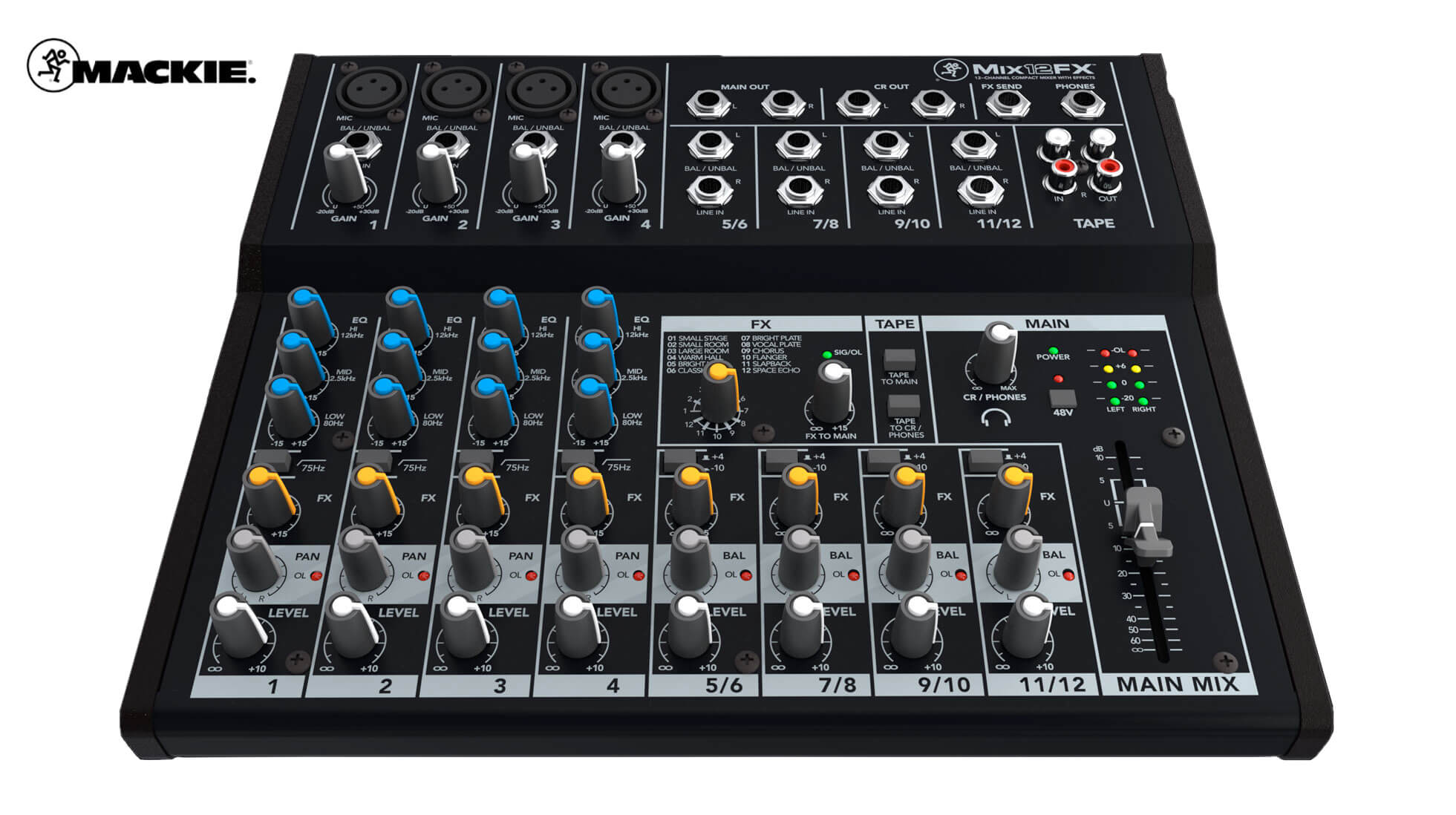 Mixer compact cu 12 canale Mackie MIX12FX