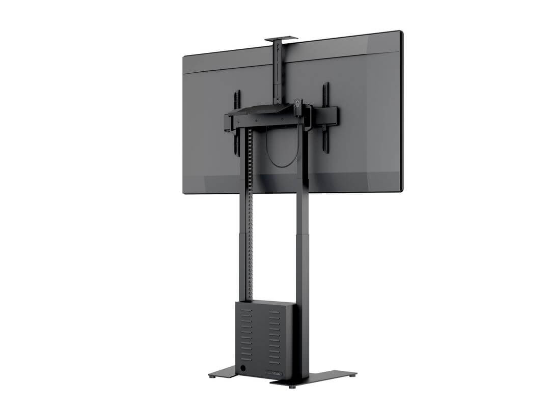 Stand TV motorizat de podea cu dulap si suport camera, Multibrackets MB-8588, 42-100", max.120kg, negru - Apasa pe imagine pentru inchidere
