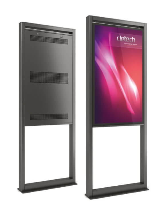 Totem de exterior Kiosk T1V55N-BB, pentru display fulloutdoor LG 55''